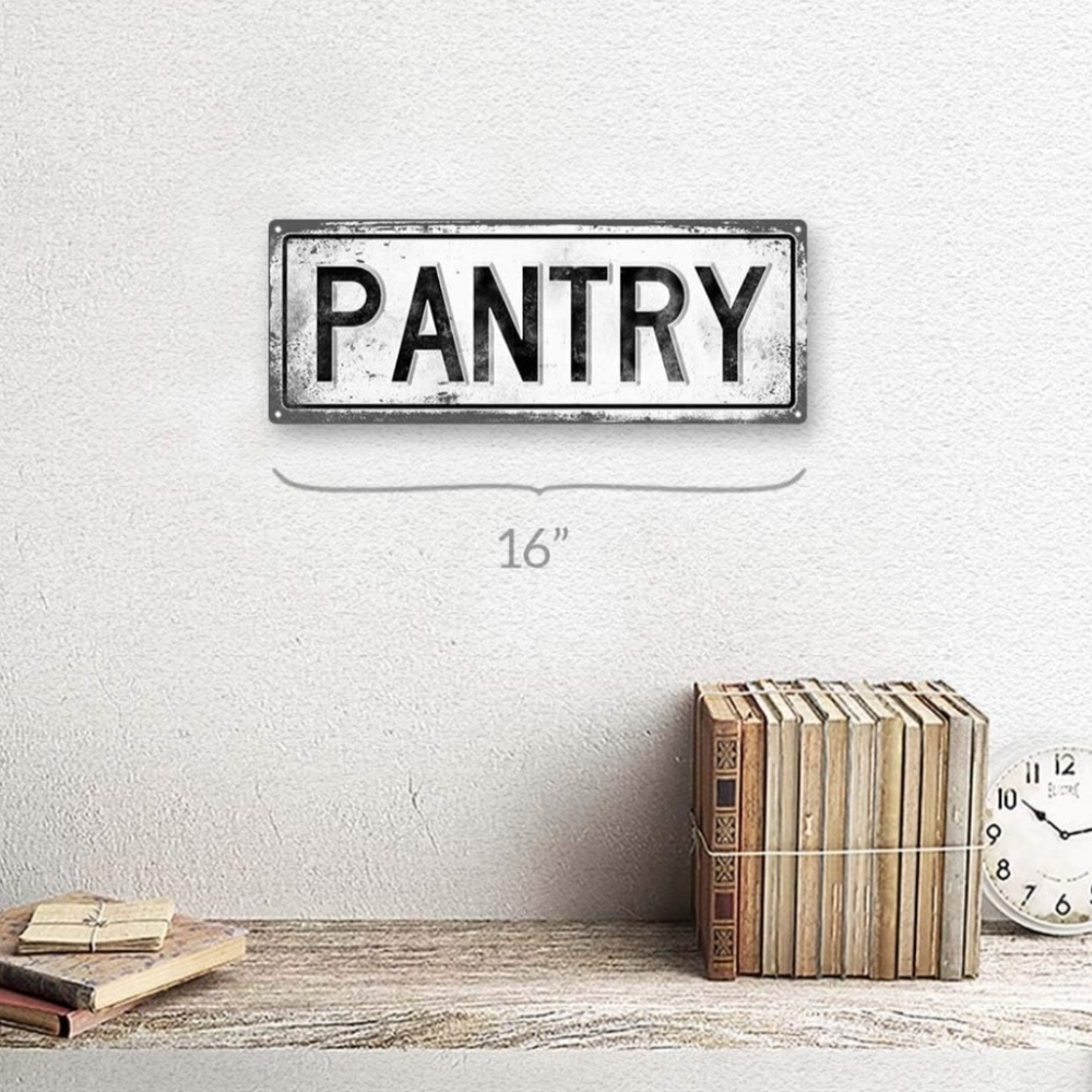 Metal Pantry Sign